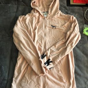 Pink zip up